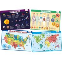 Merca Explorer Educational Kids' Placemat Set