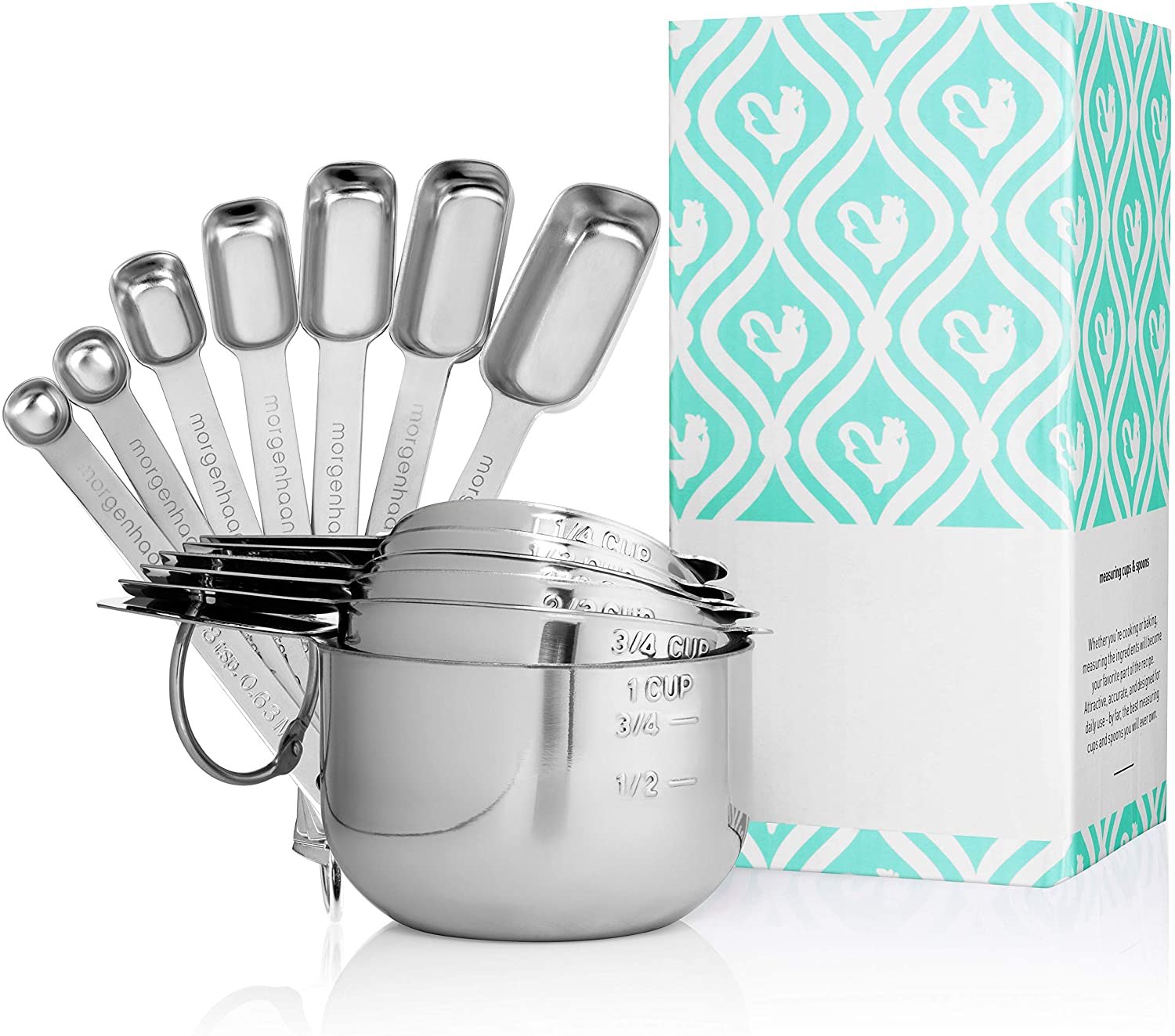 Morgenhaan 13-Piece Lifetime Measuring Cups &amp; Spoons Set