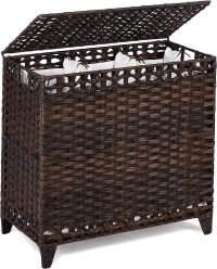 Hermina Handwoven Rattan Laundry Basket