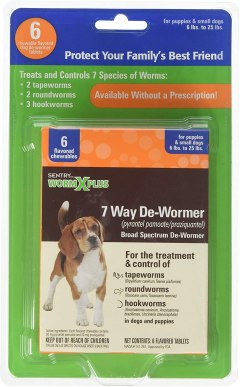 SENTRY 7 Way De-Wormer for Small Dogs