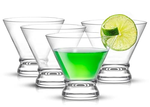 JoyJolt Afina 4-Piece Cocktail Glasses Set