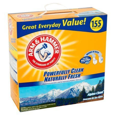 Arm &amp; Hammer Powder Laundry Detergent, Alpine Clean, 155 Loads 9.56 lbs