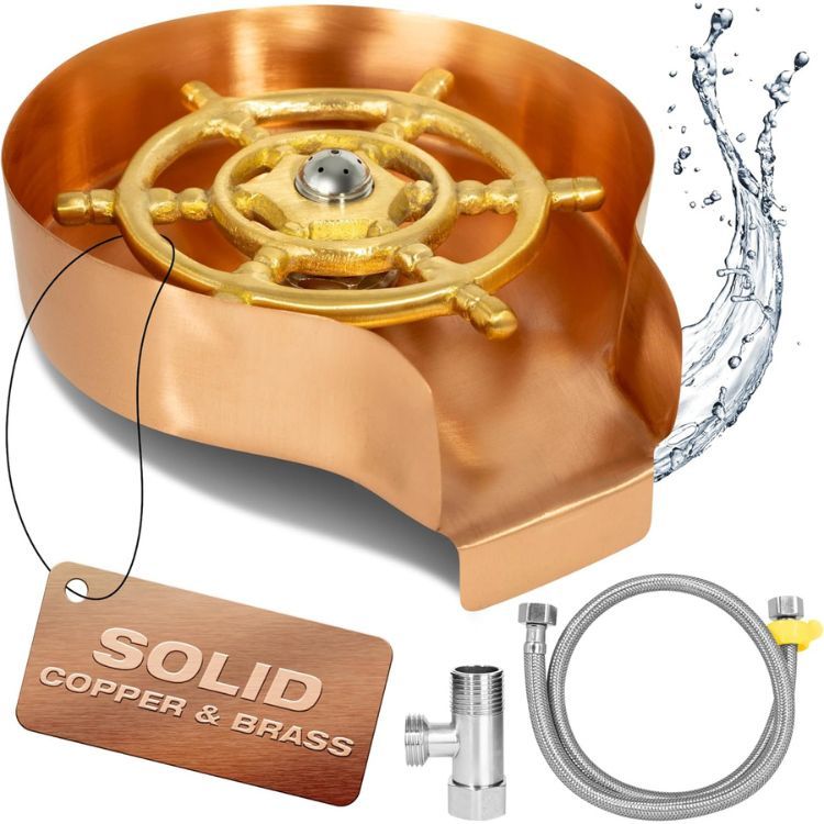 Ash Harbor Solid Copper Glass Rinser