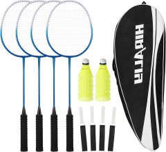 HIRALIY Badminton Rackets, Set of 4