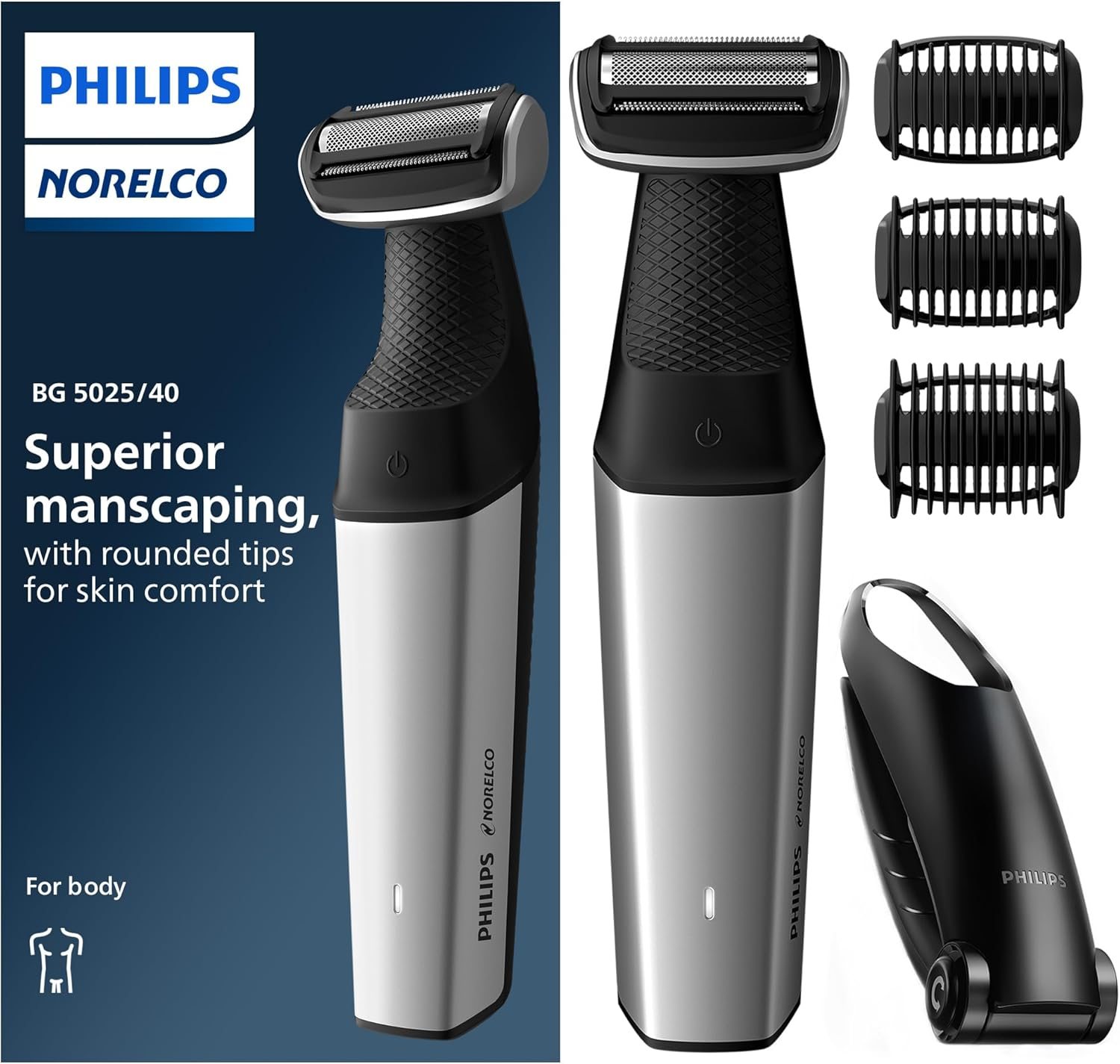 Philips Bodygroom Series 5000 Showerproof Body &amp; Manscaping Trimmer