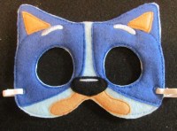 More Than Bears Crafts Blue Dog Party Mask