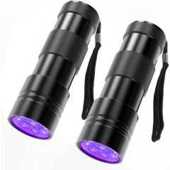 Cosoos  Two-Pack UV Flashlight Pet Urine Detector