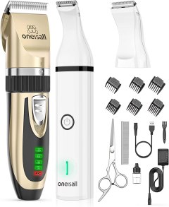 oneisall Dog Clippers and Dog Paw Trimmer Kit