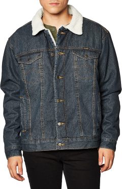 Wrangler Men's Western Style Lined Denim Jacket