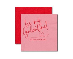 SequinsAndLipstick Personalized Galentine's Day Napkins