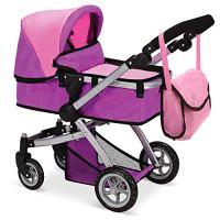 Mommy & Me Doll Collection Swiveling Wheels & Adjustable Handle Stroller