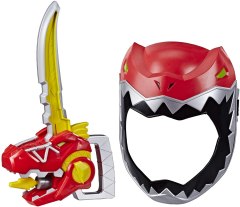 Power Rangers Playskool Heroes Zord Saber and Red Ranger Roleplay Mask