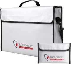 ROLOWAY Fireproof Document Safe Bag