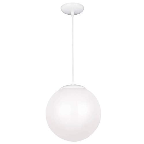 Sea Gull Lighting Hanging Globe 1-Light White Pendant