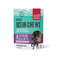 The Honest Kitchen Beams Ocean Chews Wolffish Skins Dehydrated Dog Treats